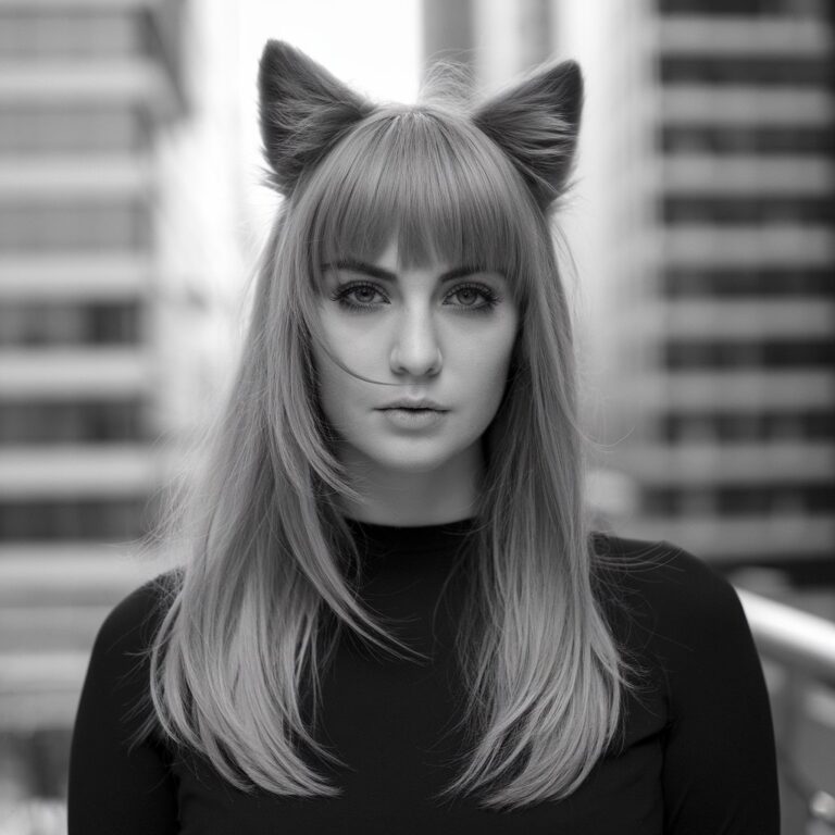 Best Wolf Cuts With Curtain Bangs