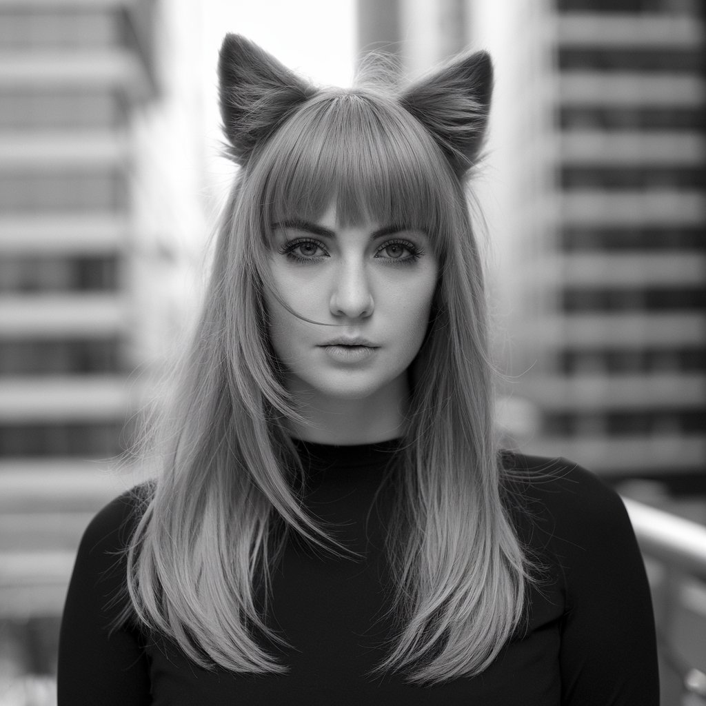 Best Wolf Cuts With Curtain Bangs