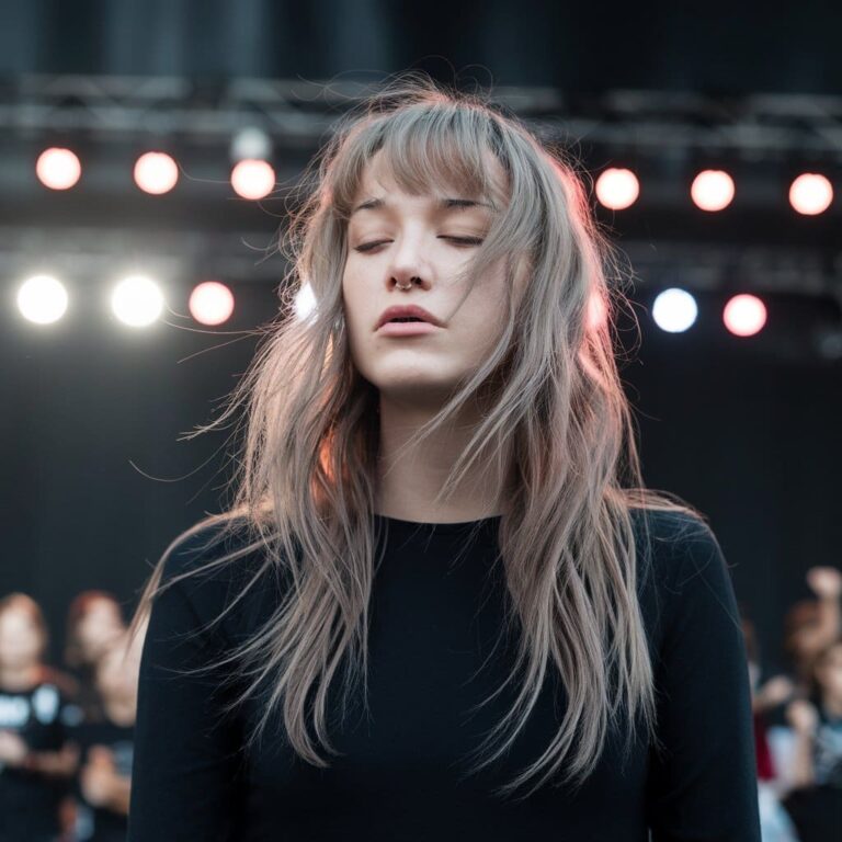 Long Wolf Cuts With Curtain Bangs to Wow the Crowd