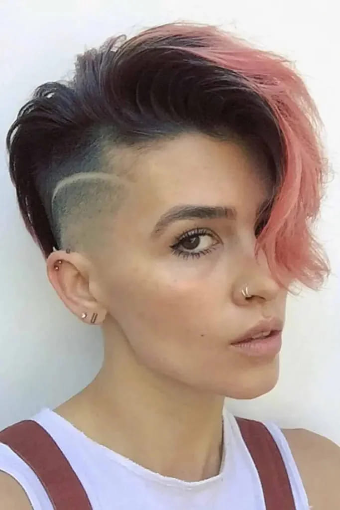 12 Best Edgy Short Haircuts For Fancy Look 2 Bold Undercut With Side Part