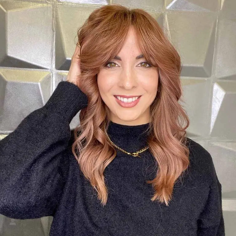 10 Beautiful Variations of Wolf Cut With Bangs For Women 2 Brown Wolf Cut With Curtain Bangs