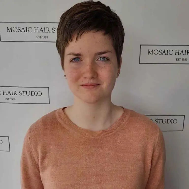 12 Easy-Going Short Cropped Hairstyles 10 Brunette Pixie Short Cropped Hair