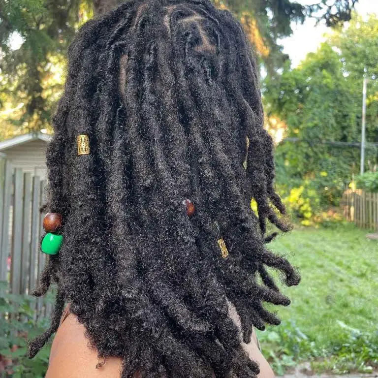 10 Stunning Hairstyles for Black Women 3 Caribbean Dreadlocks on Short Black hair With Beads