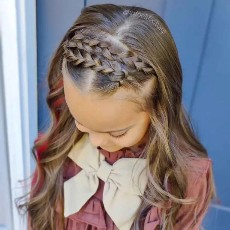 10 Elegant and stylish Braid Hairstyles 9 Dutch Headband Braids on Long Brown Wavy Hair