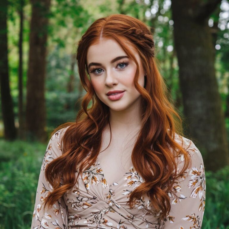 Fiery Chestnut Hair Color Ideas