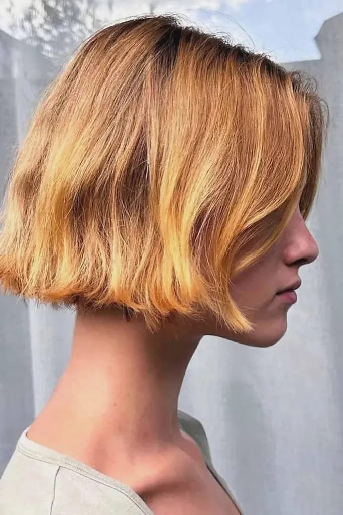 12 Best Edgy Short Haircuts For Fancy Look 11 Golden Blonde Bob