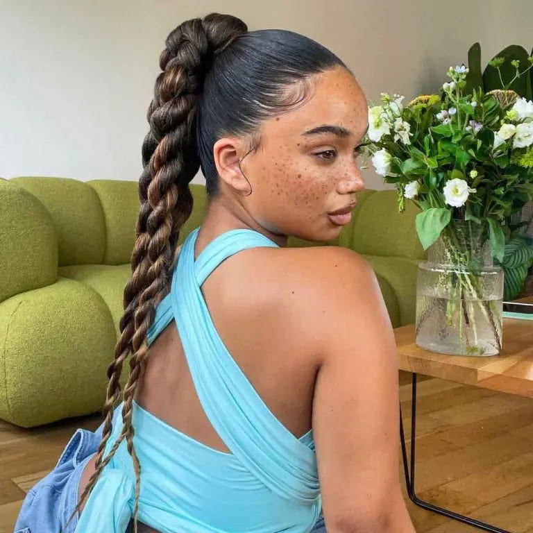 10 Chic and Classy Hairstyles for Women With Long Hair 4 Hair With Long Bubble Braided Ponytail