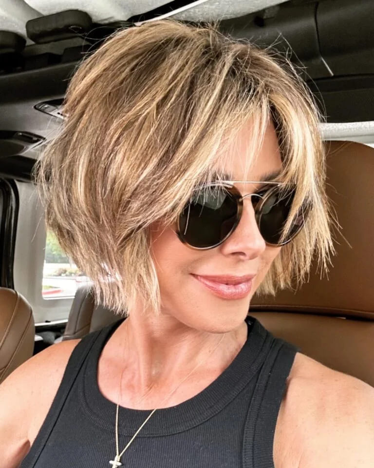 12 Shag Haircuts for Women Over 40 12 Inverted Bob shaggy Hair cut