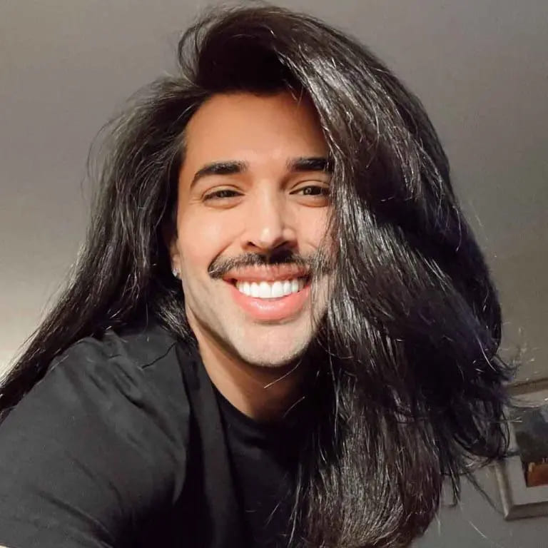 10 Haircuts for Long-Haired Men 10 Long Black Blown Out Hair