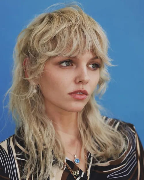 12 Modern Mullet Haircuts for Women 5 Long Blonde Shaggy Mullet