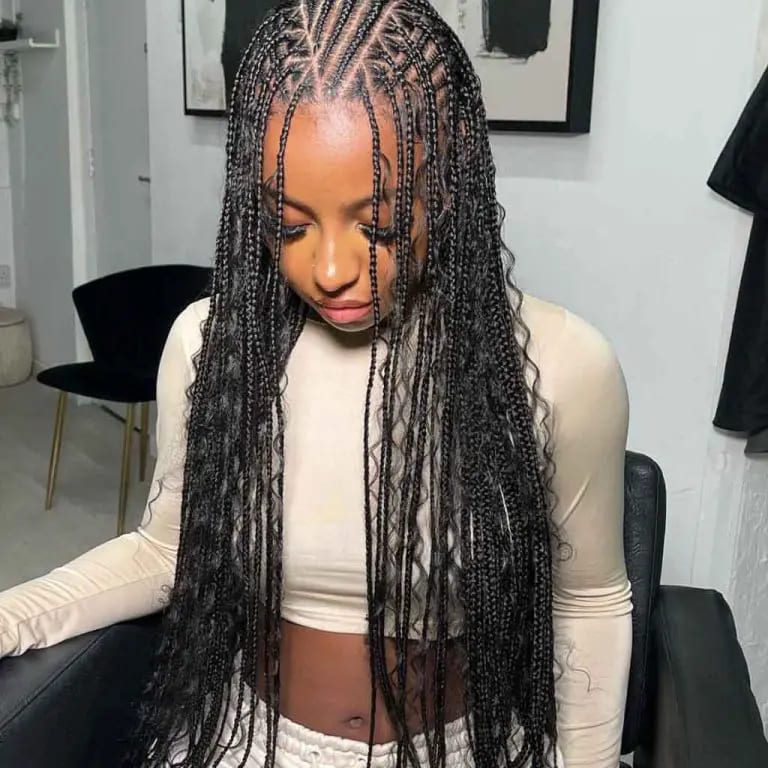 10 Mesmerizing Fulani Braids to Stun Everyone 10 Long Diva Fulani Braids