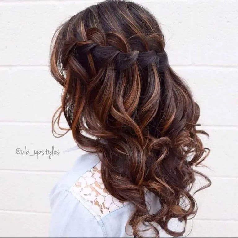10 Chic and Classy Hairstyles for Women With Long Hair 5 Long Wavy Brown Waterfall Hairstyle