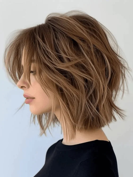 12 Short Hairstyles for Thin Hair 12 Messy Bob