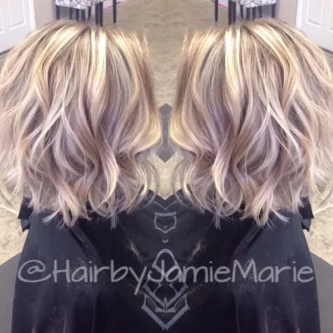 11 Modern Haircuts for Thin Hair 6 Mid-Length Wavy Style