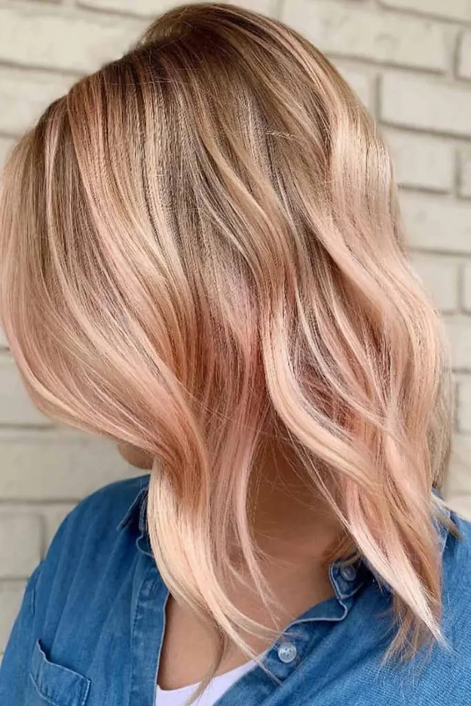 10 Stunning Fall Hair Color Ideas for Blonde 2 Rose Gold Waves