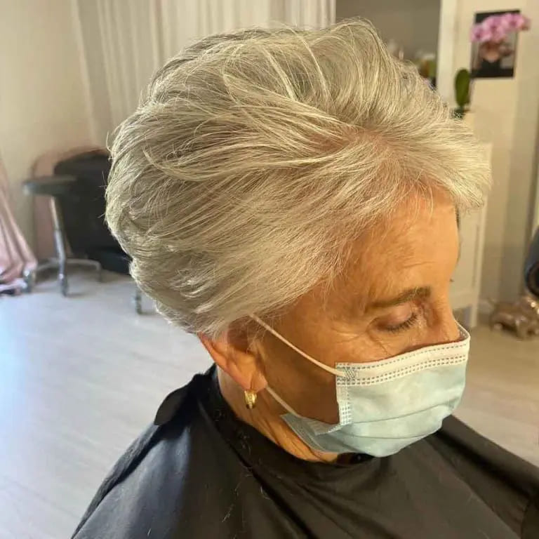 12 Easy-Going Short Cropped Hairstyles 9 Short Cropped Silver Hair for Women Over 60