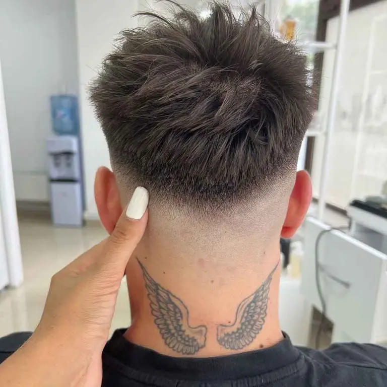 Short Messy Faded Undercut