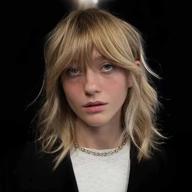 10 Top Balayage Wolf Cut Ideas For Women 4 Short Mullet Wolf Cut With Blonde Balayage