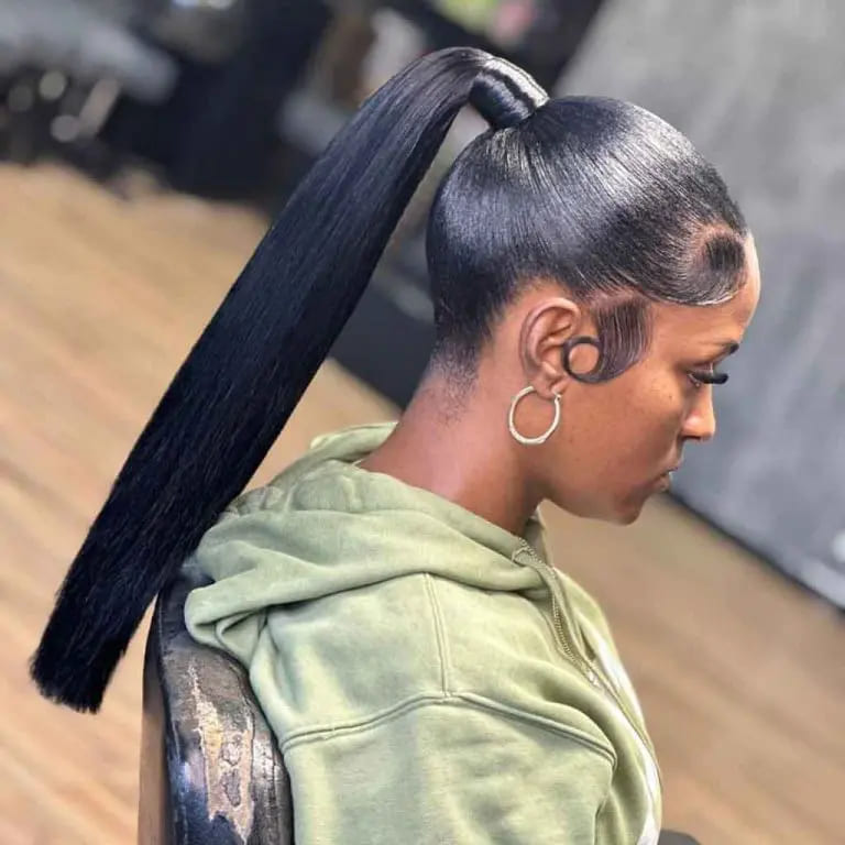 10 Stunning Hairstyles for Black Women 11 Sleek Hair With a Sleek Ponytail