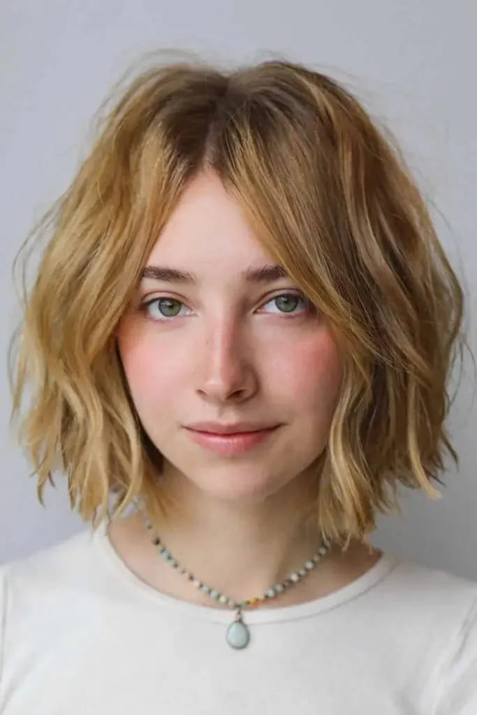 12 Best Edgy Short Haircuts For Fancy Look 12 Soft Waves With Center Part