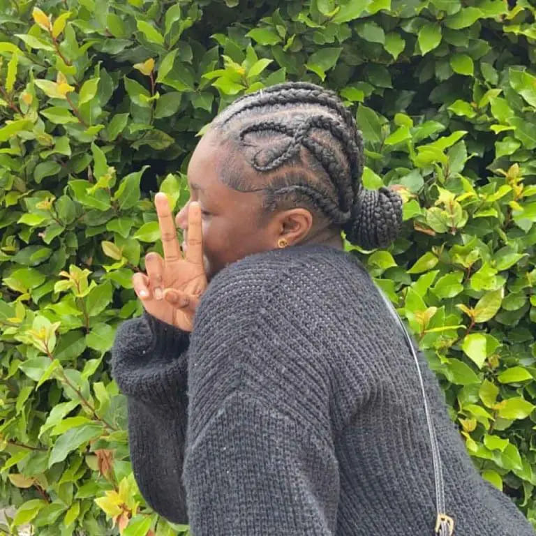 12 Twistiest Swirl Cornrows to Wow the Crowd 3 Swirl Cornrows With Bun