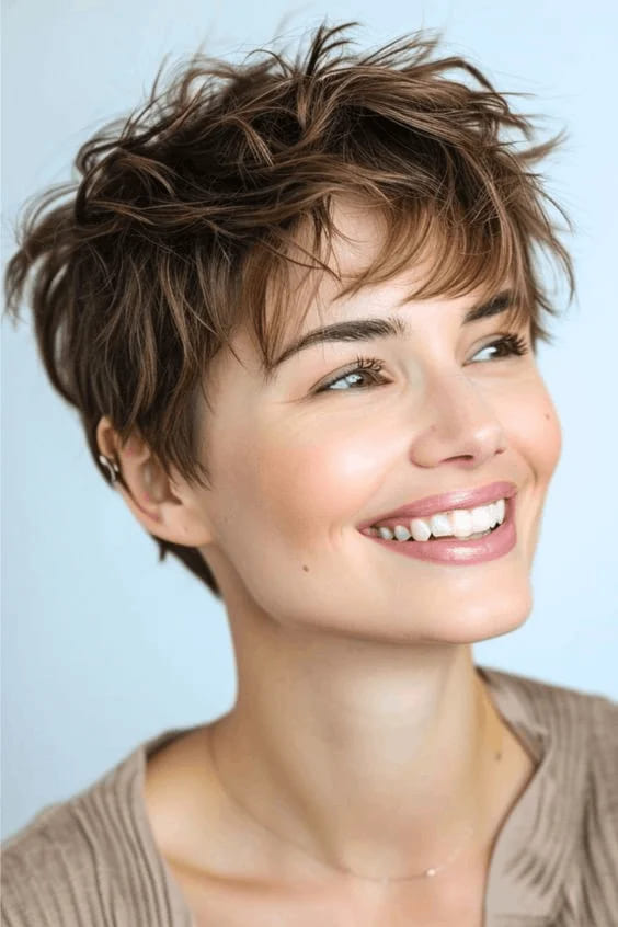 12 Short Hairstyles for Thin Hair 4 Textured Pixie