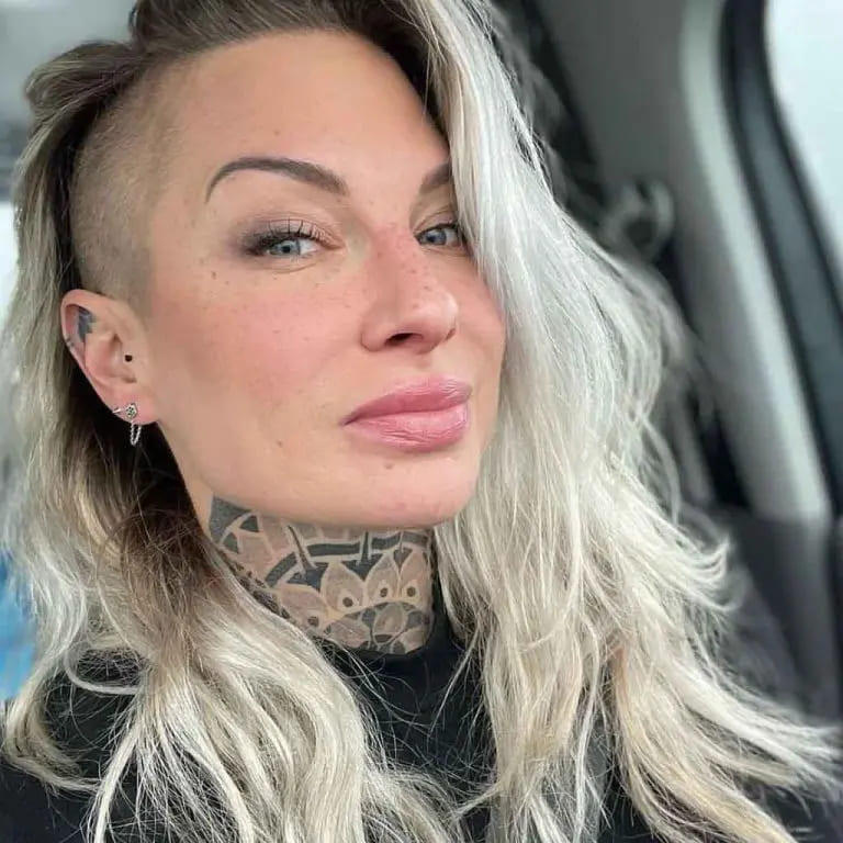 12 Edgy Side-Shaved Hairstyles to Stand Out 5 Medium Wavy Blonde Hair With Half Buzz Undercut