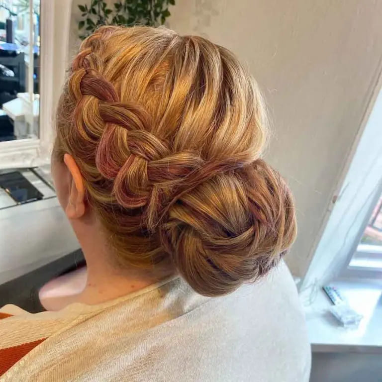 12 Gorgeous Dutch Braid Hairstyles 5 Dutch Braid Into a Twisted Bun