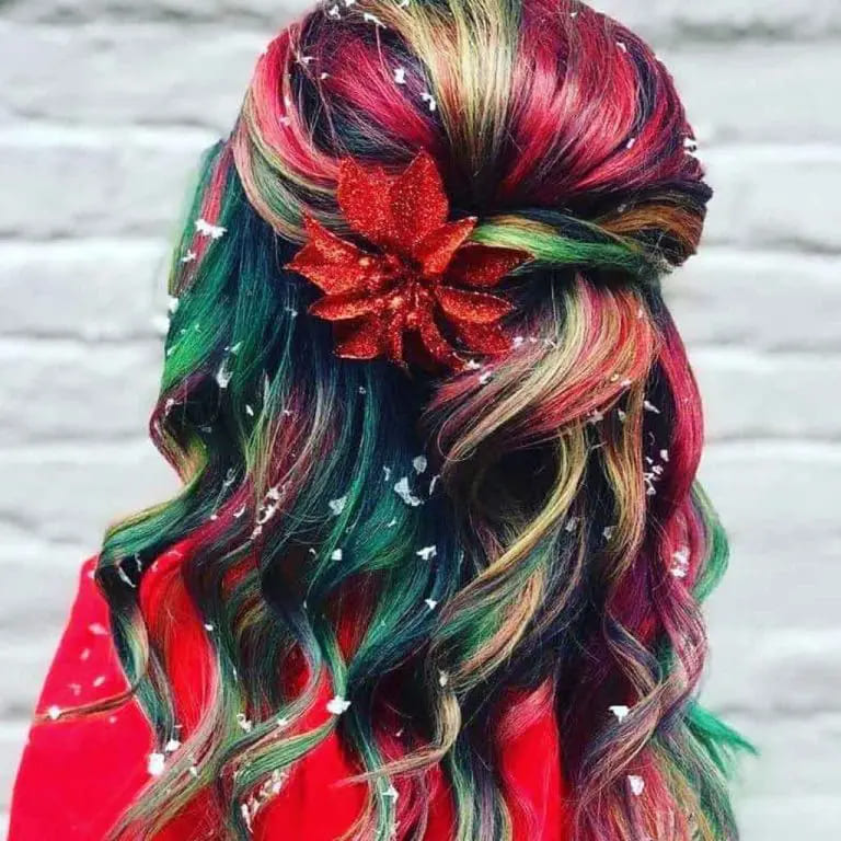 10 Christmas Hairstyles for You to Rock This Christmas. 7 Wavy Multi-Toned Christmas Party hair