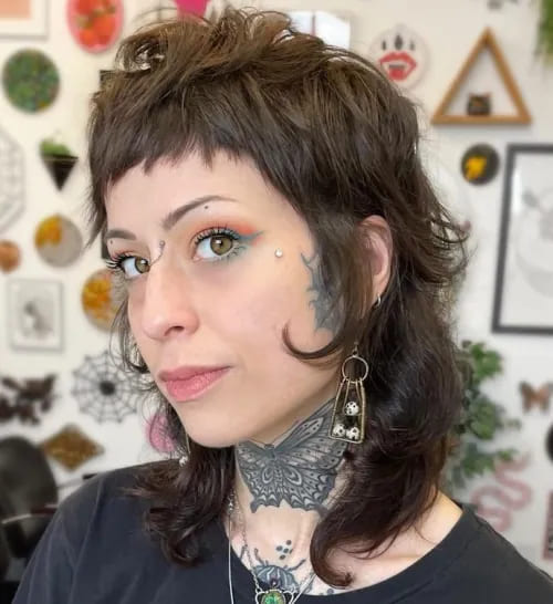 12 Modern Mullet Haircuts for Women 3 Wolf Cut Mullet for Thick Hair