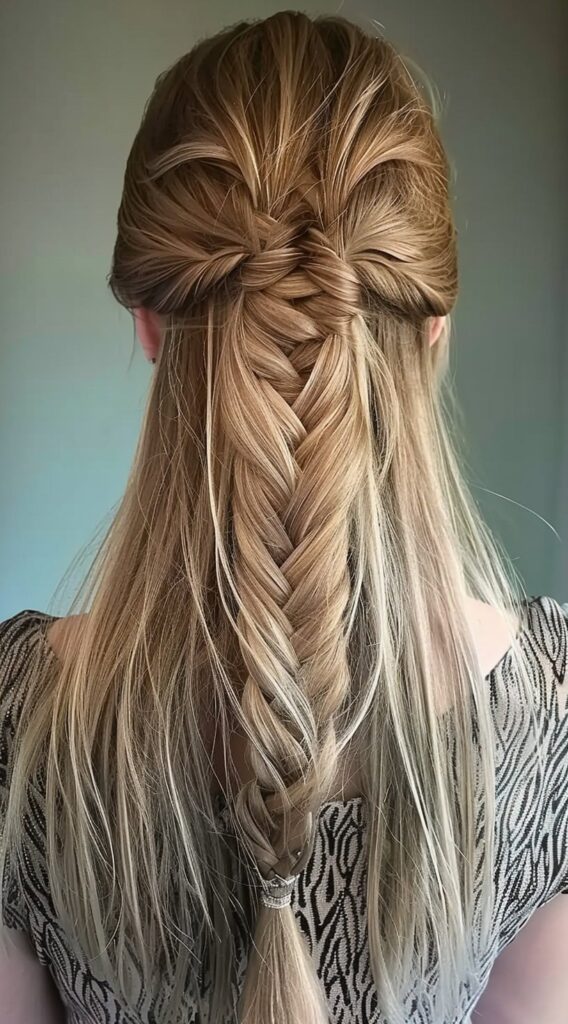 23 Half-Up Fishtail Braid Hairstyles: Effortlessly Gorgeous Looks to Try Now 10 1000 1