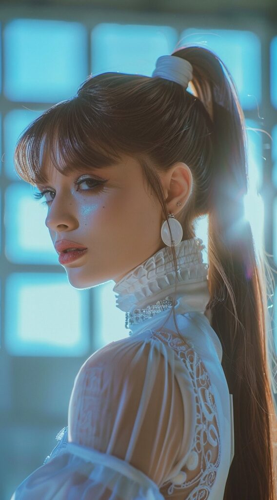 27 Bottleneck Bangs Long Hair Styles: Flattering Ideas for Every Face Shape 13 1333 4