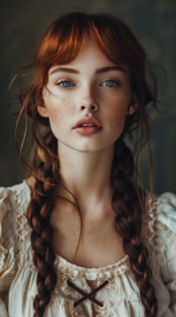 27 Bottleneck Bangs Long Hair Styles: Flattering Ideas for Every Face Shape 14 1444 2