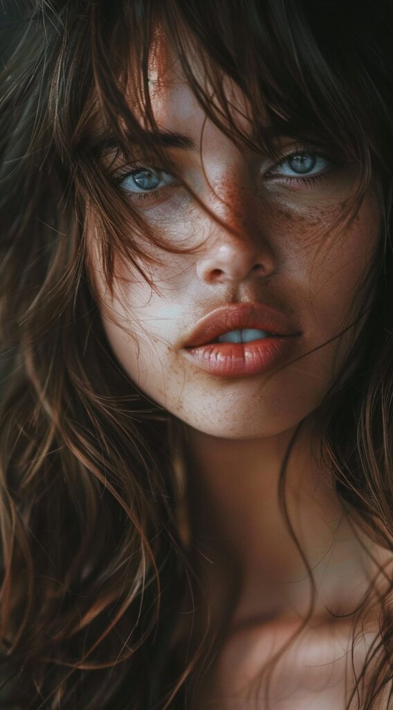 27 Bottleneck Bangs Long Hair Styles: Flattering Ideas for Every Face Shape 15 1555 1