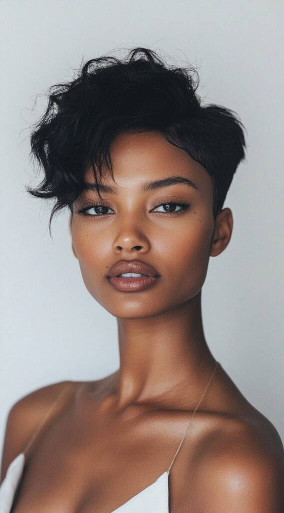27 Trendy Pixie Hairstyles for Black Women 16 16