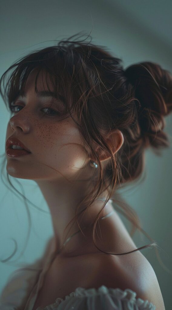 27 Bottleneck Bangs Long Hair Styles: Flattering Ideas for Every Face Shape 16 166666 4