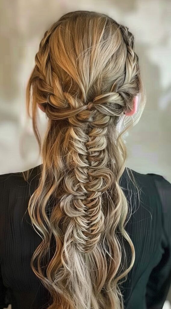 23 Half-Up Fishtail Braid Hairstyles: Effortlessly Gorgeous Looks to Try Now 19 1999
