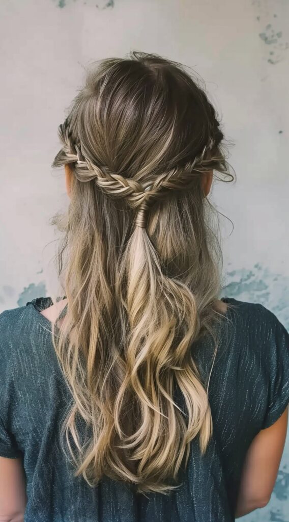 23 Half-Up Fishtail Braid Hairstyles: Effortlessly Gorgeous Looks to Try Now 22 222 1