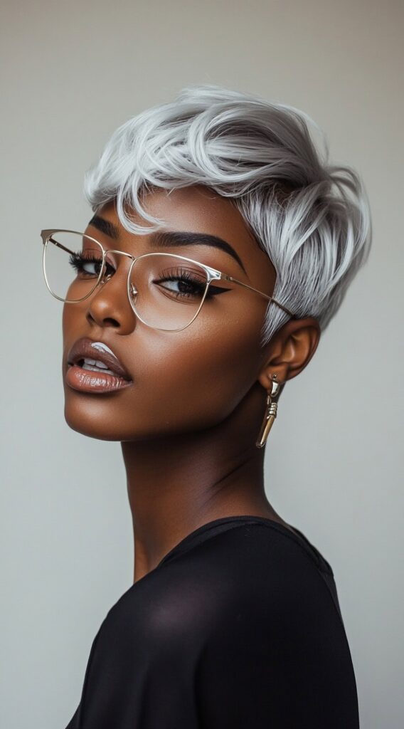 27 Trendy Pixie Hairstyles for Black Women 26 26