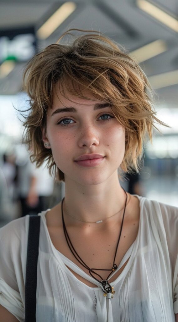 29 Airport Hairstyles for Short Hair: Trendy and Easy Ideas for Travel 28 288888888888888888888888888