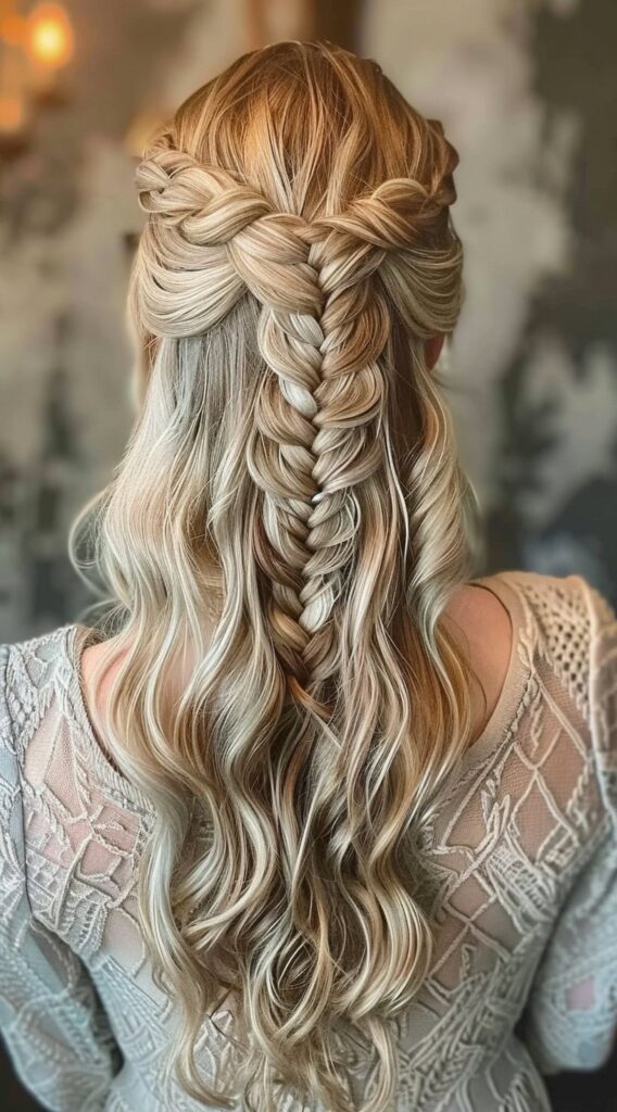 23 Half-Up Fishtail Braid Hairstyles: Effortlessly Gorgeous Looks to Try Now 3 33 1