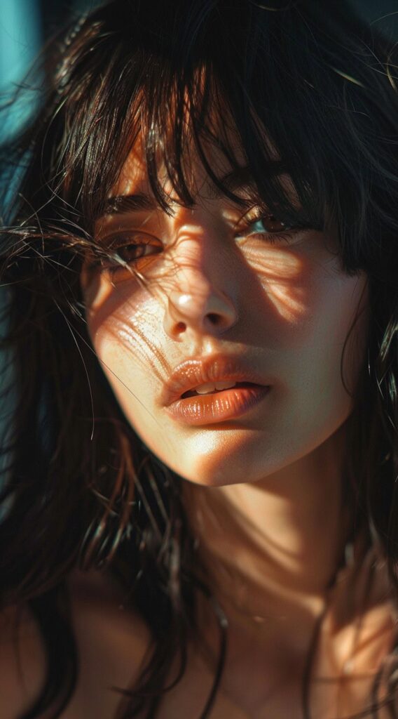 27 Bottleneck Bangs Long Hair Styles: Flattering Ideas for Every Face Shape 4 44 2