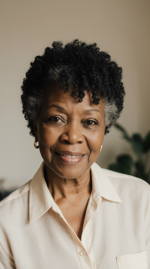 20 Older Black Women Hairstyles for Over 50 6 5. Classic TWA Teeny Weeny Afro