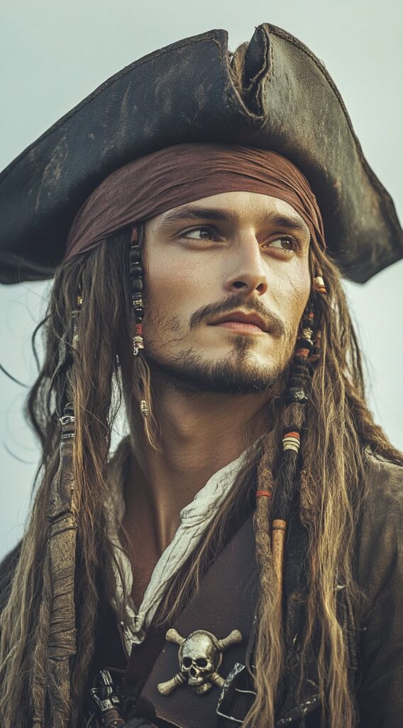 31 Pirate Hairstyles for Men: Rugged and Authentic Looks for Halloween 7 7777