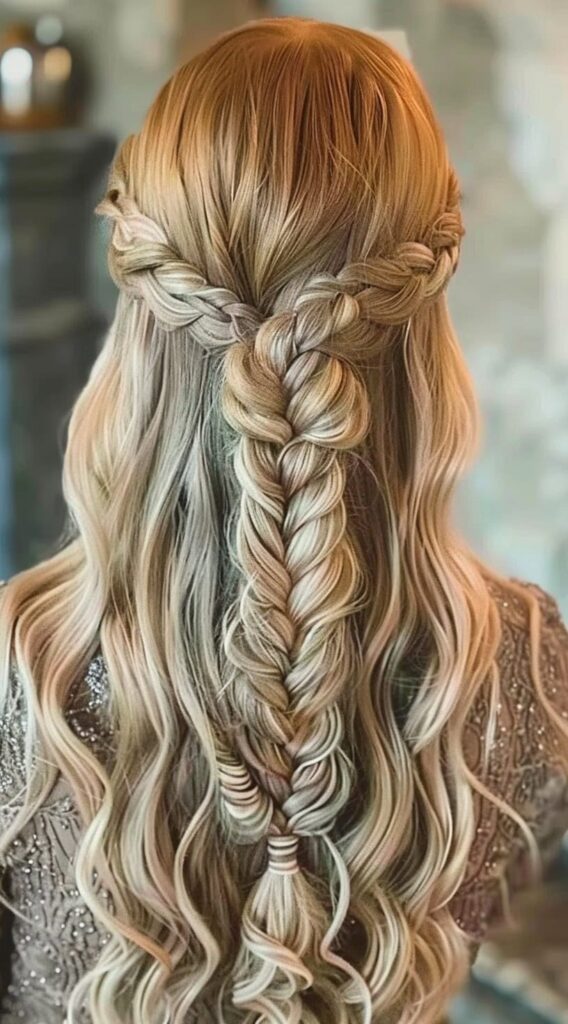 23 Half-Up Fishtail Braid Hairstyles: Effortlessly Gorgeous Looks to Try Now 8 88
