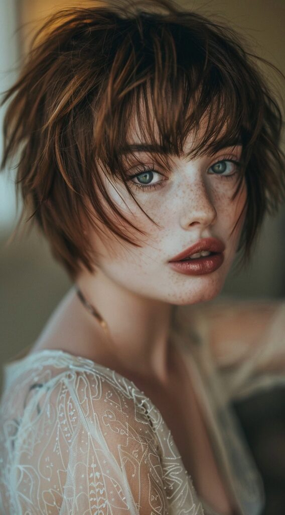 24 Short Hairstyles with Wispy Bangs: Trendy Ideas You’ll Love 9 9999 4
