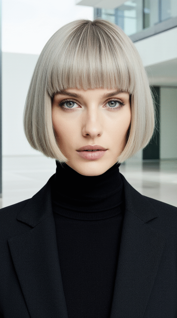 29 Modern Blonde Bob Hairstyles 18 Ash Blonde Sleek Bob