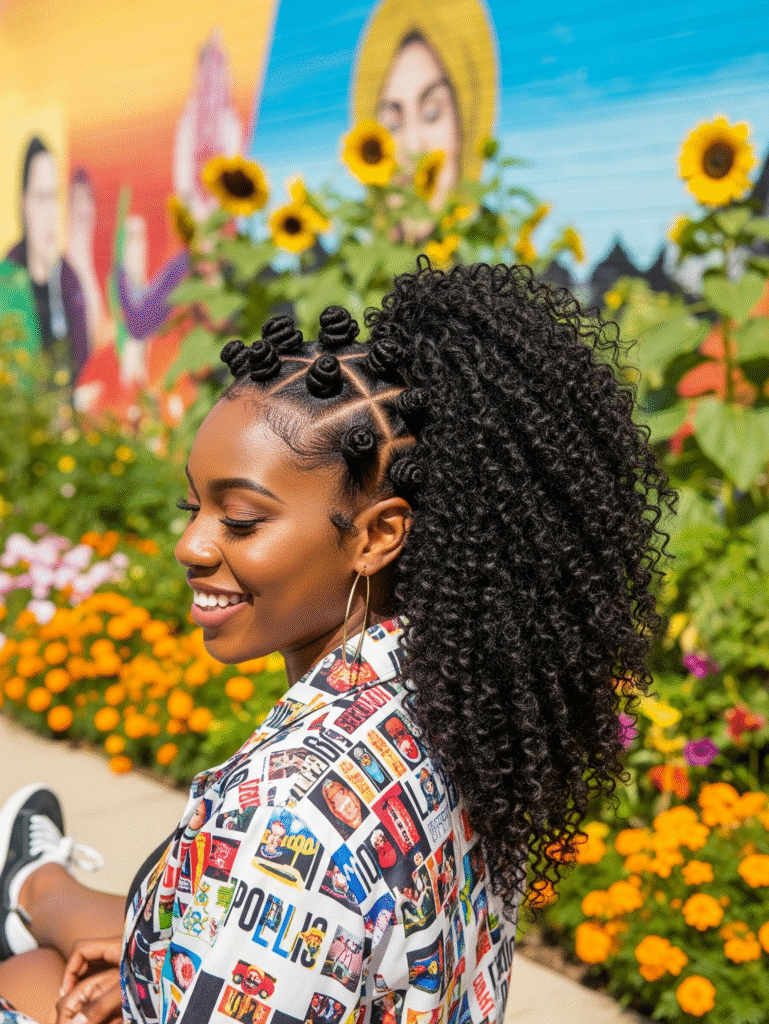 23 Protective Hairstyles for Curly Hair 1 Bantu Knots 1