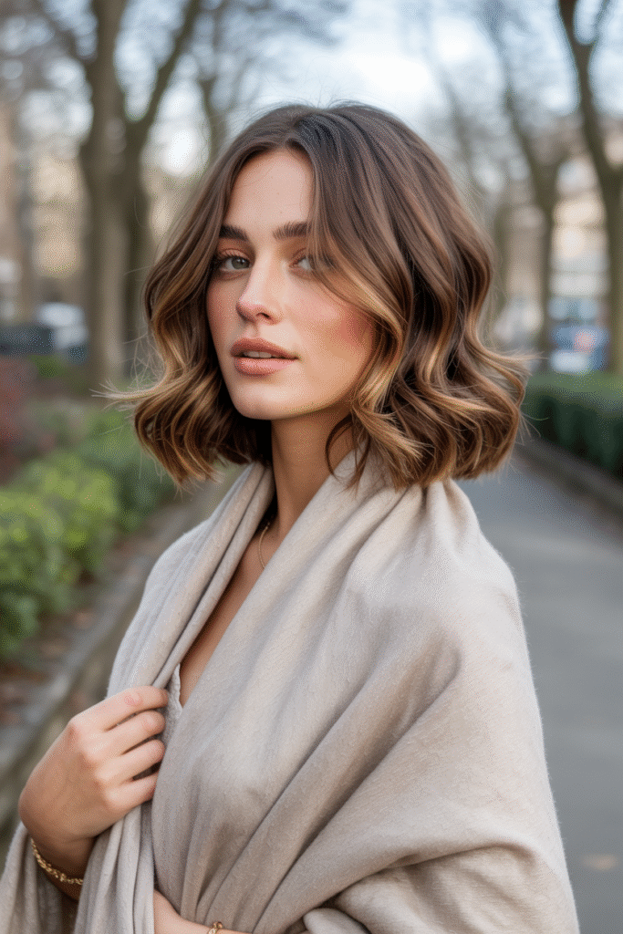 15 Lob Hairstyles for Thick Hair 4 Boho Lob with Soft Waves