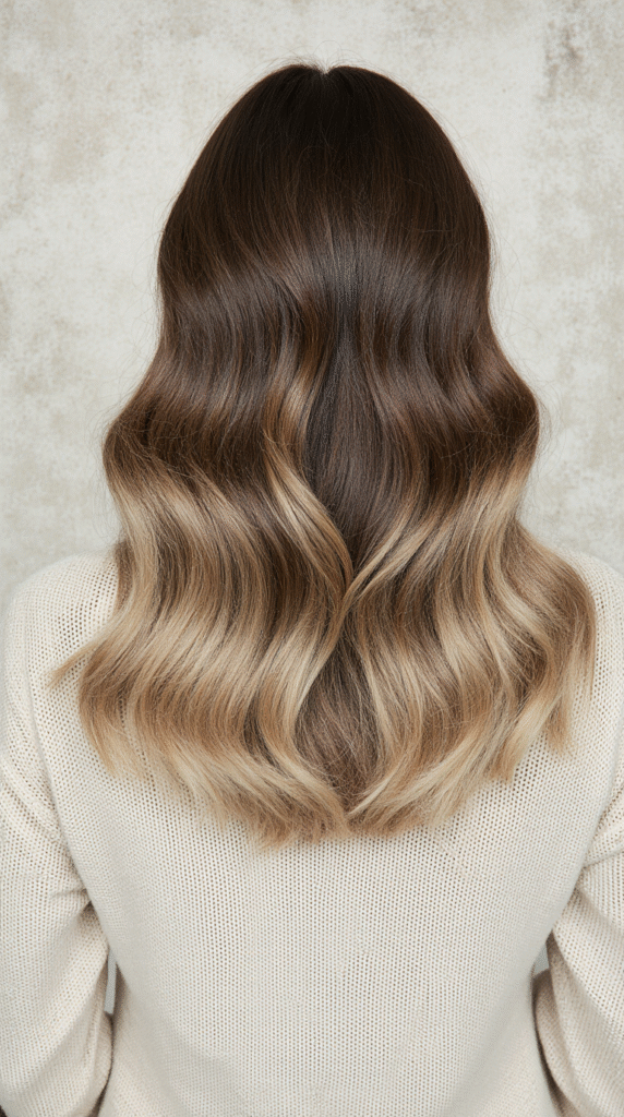 24 Winter Balayage Ideas for Brunettes 3 Brunette to Ash Blonde Soft Waves 1